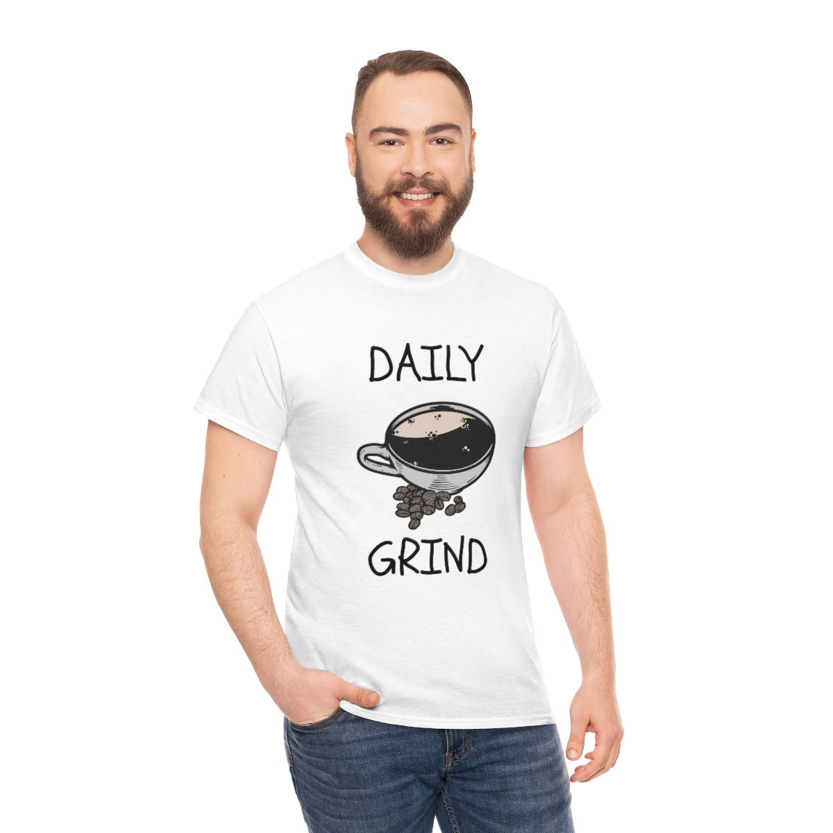 Daily Grind Coffee Unisex Heavy Cotton Tee