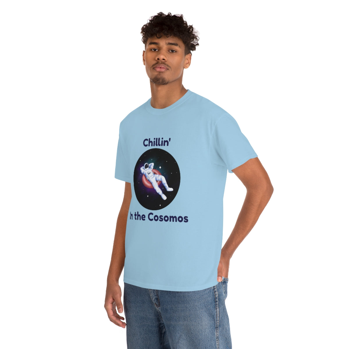 Chill Space Cosmos Astronaut Unisex Heavy Cotton Tee