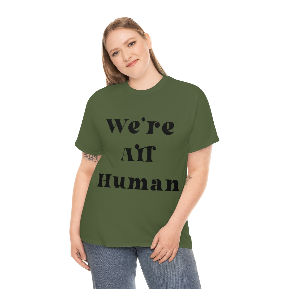 We Are All Human Unisex Heavy Cotton Tee