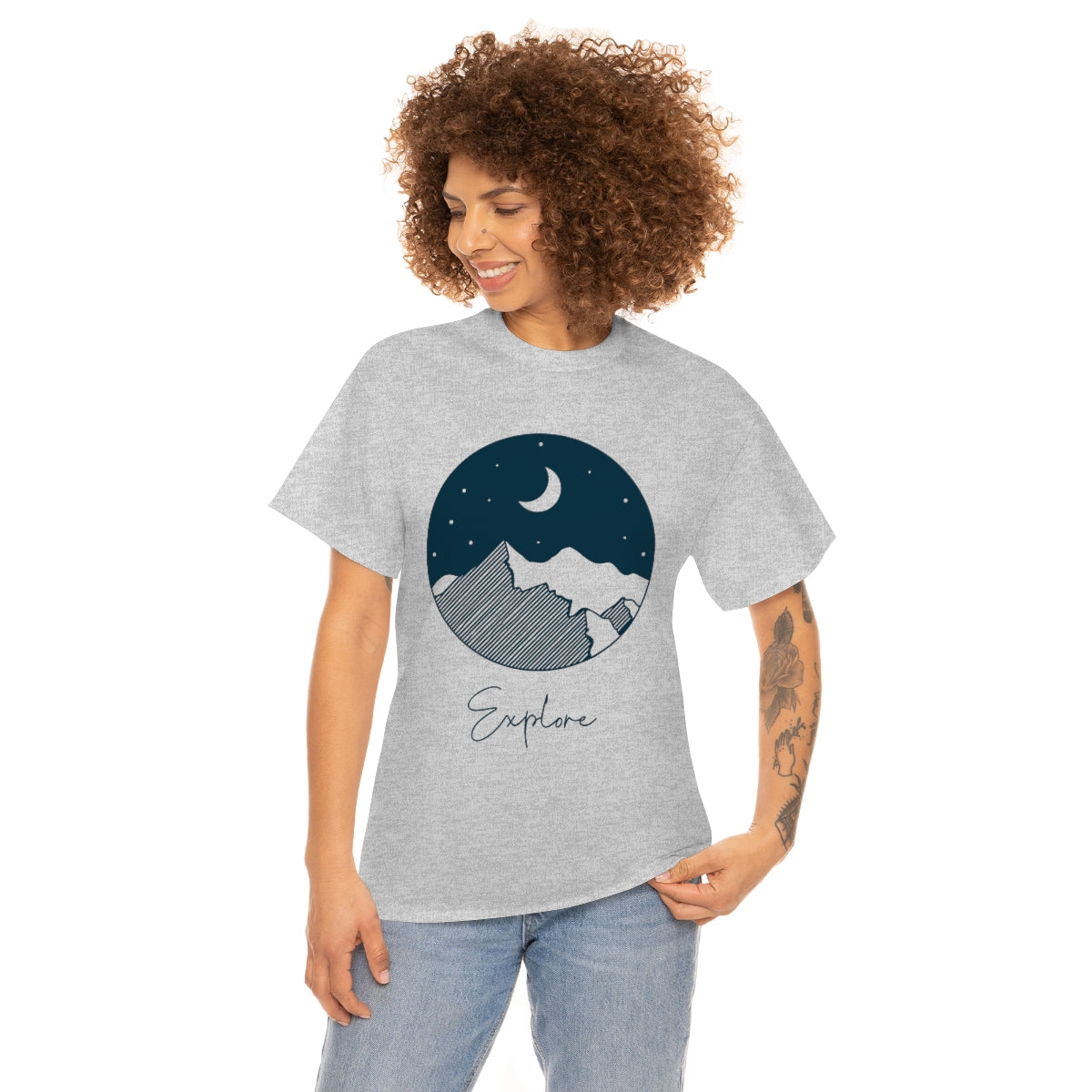 Explore Night Unisex Heavy Cotton Tee