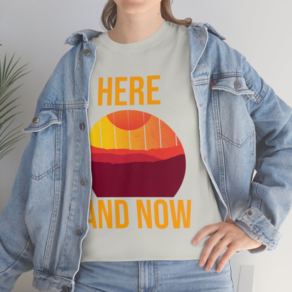 Here And Now Unisex Heavy Cotton Tee