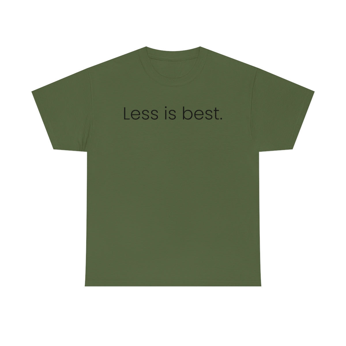 Less is Best Simple Unisex Heavy Cotton Tee