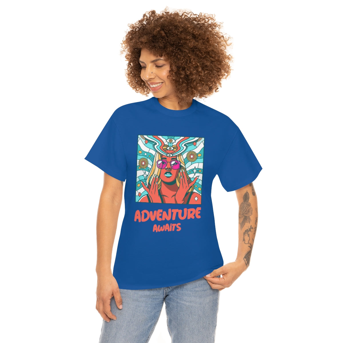 Adventure Awaits Unisex Heavy Cotton Tee