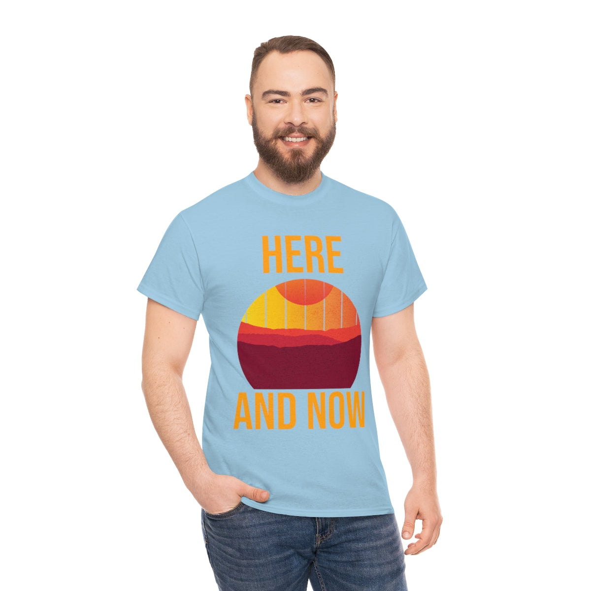 Here And Now Unisex Heavy Cotton Tee