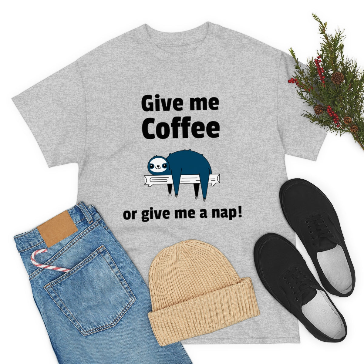 Coffee or a Nap Unisex Heavy Cotton Tee