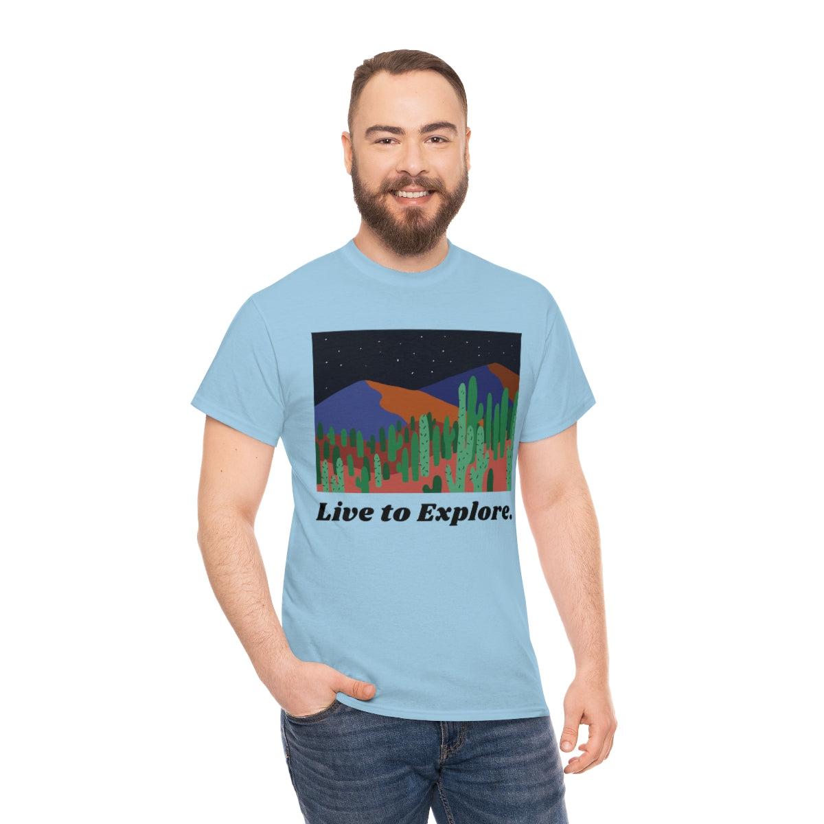 Live to Explore Unisex Heavy Cotton Tee