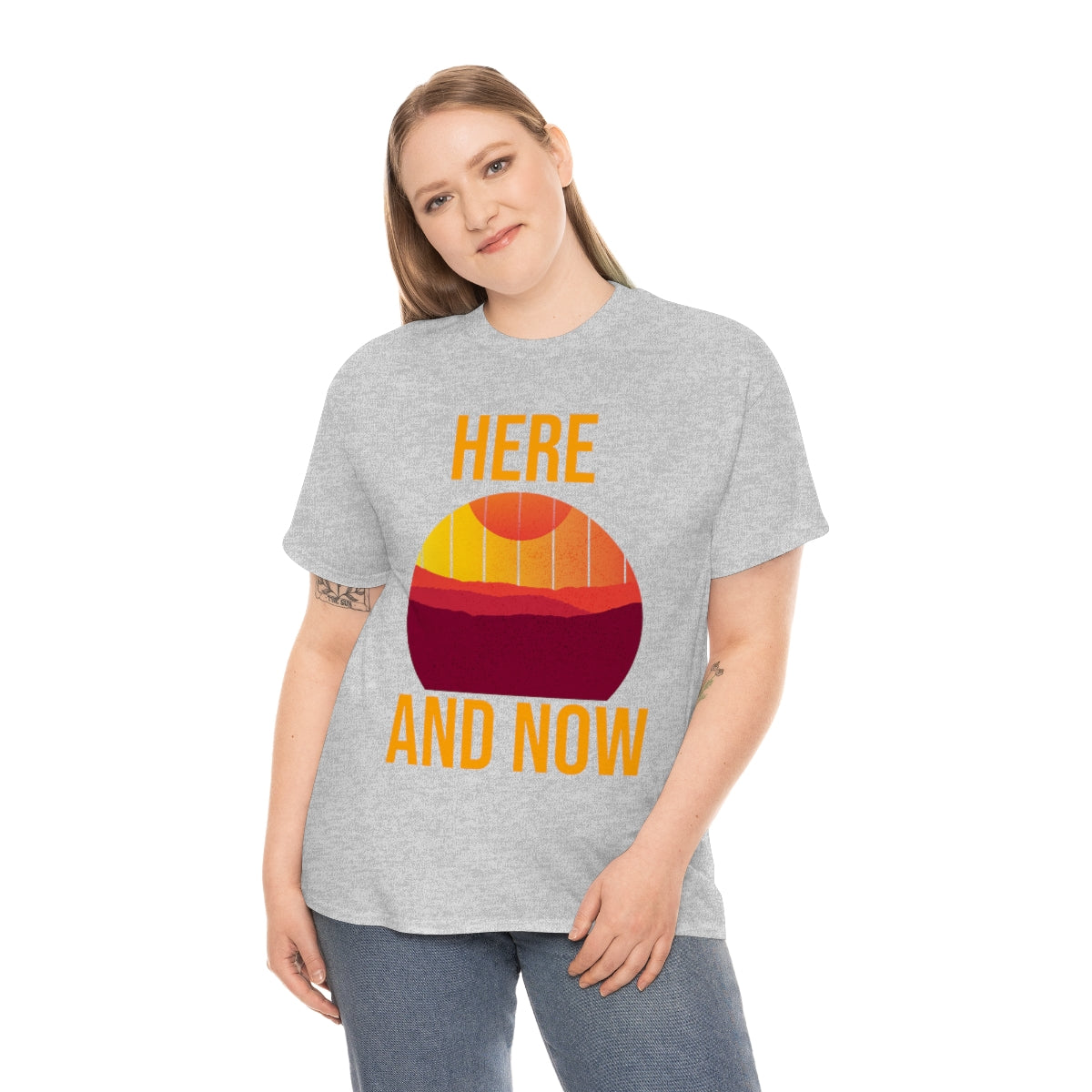 Here And Now Unisex Heavy Cotton Tee