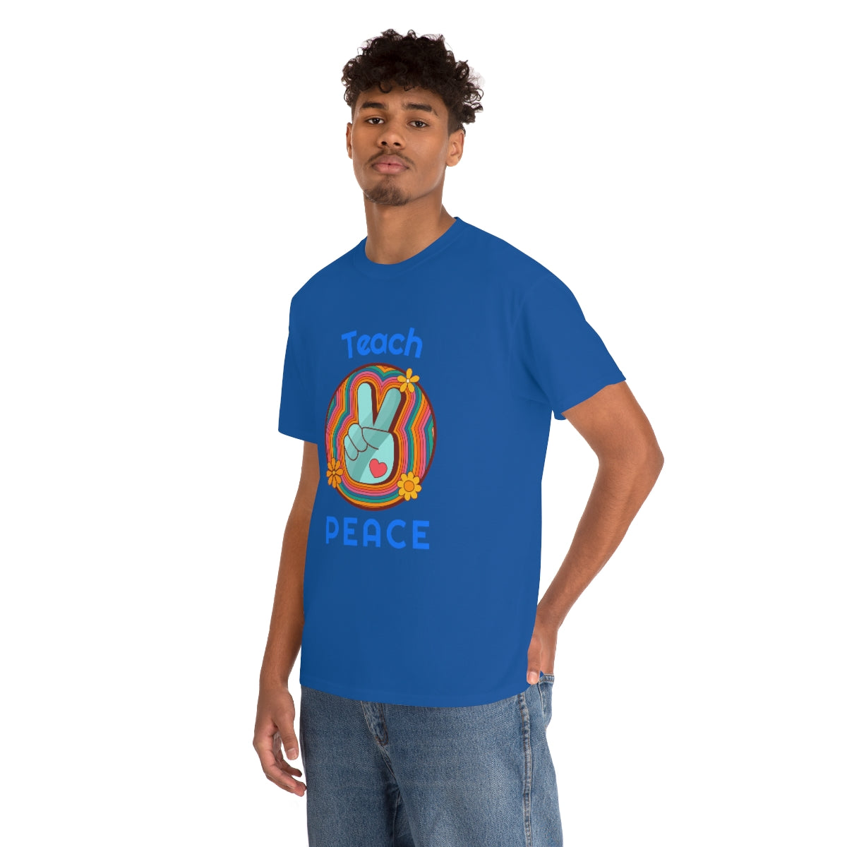 Teach Peace Unisex Heavy Cotton Tee