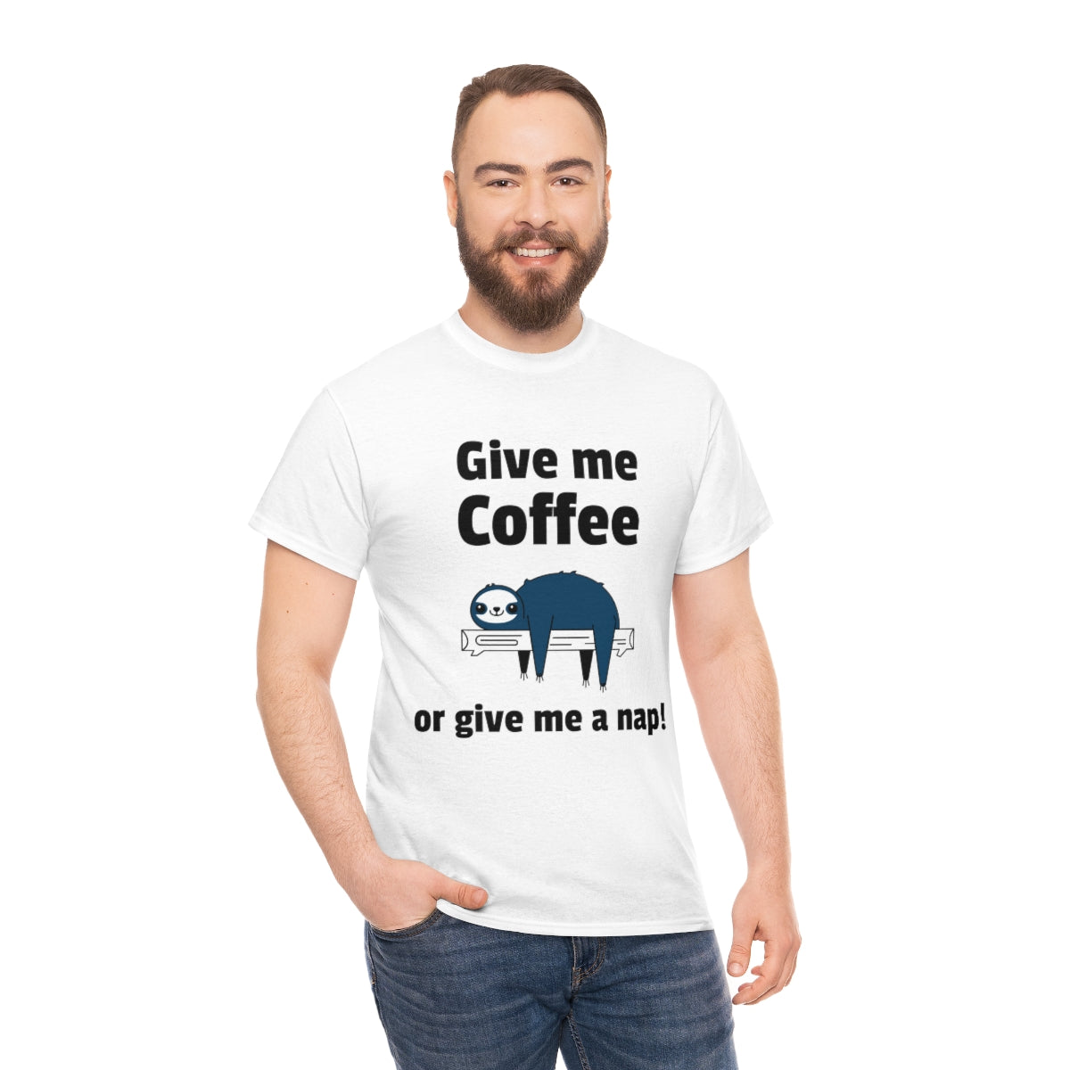Coffee or a Nap Unisex Heavy Cotton Tee