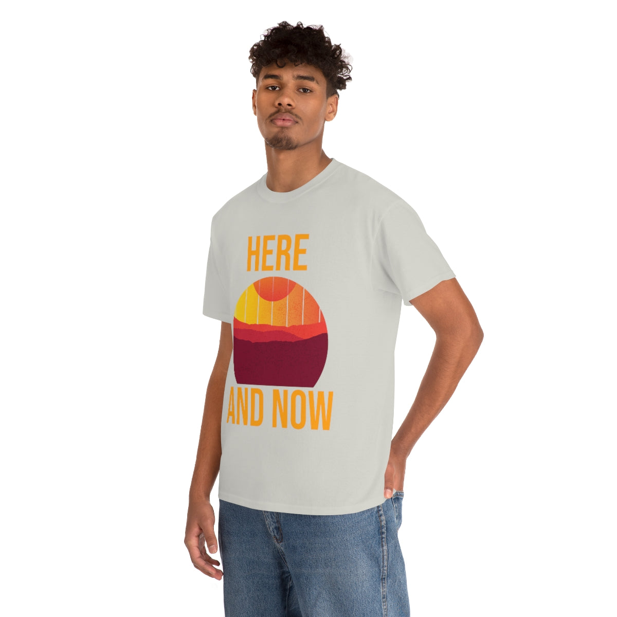 Here And Now Unisex Heavy Cotton Tee