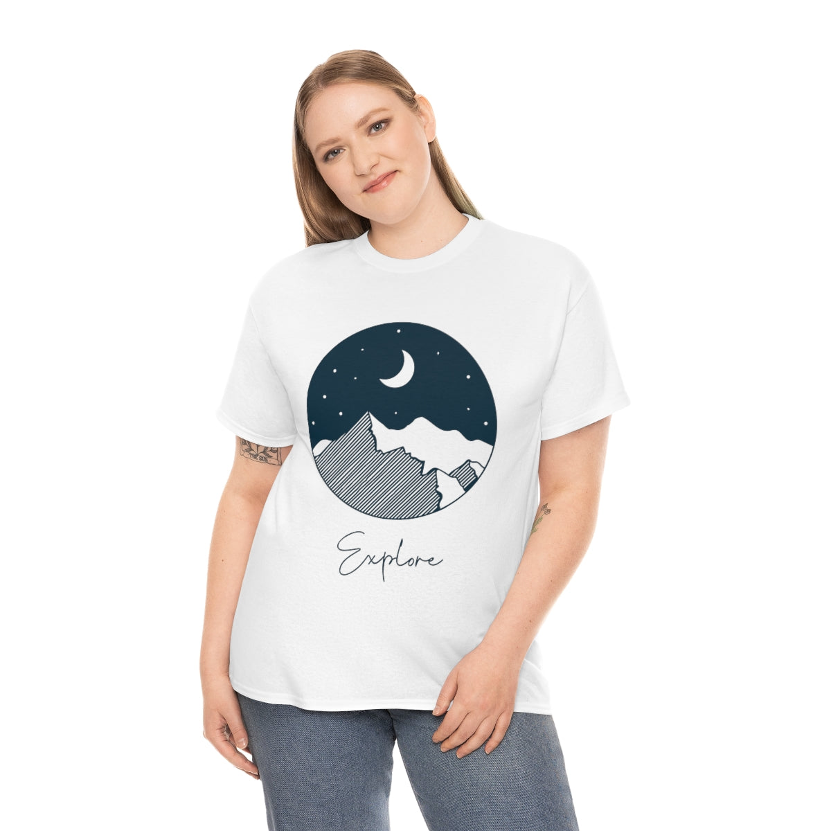 Explore Night Unisex Heavy Cotton Tee