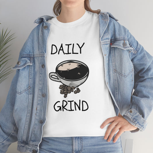 Daily Grind Coffee Unisex Heavy Cotton Tee