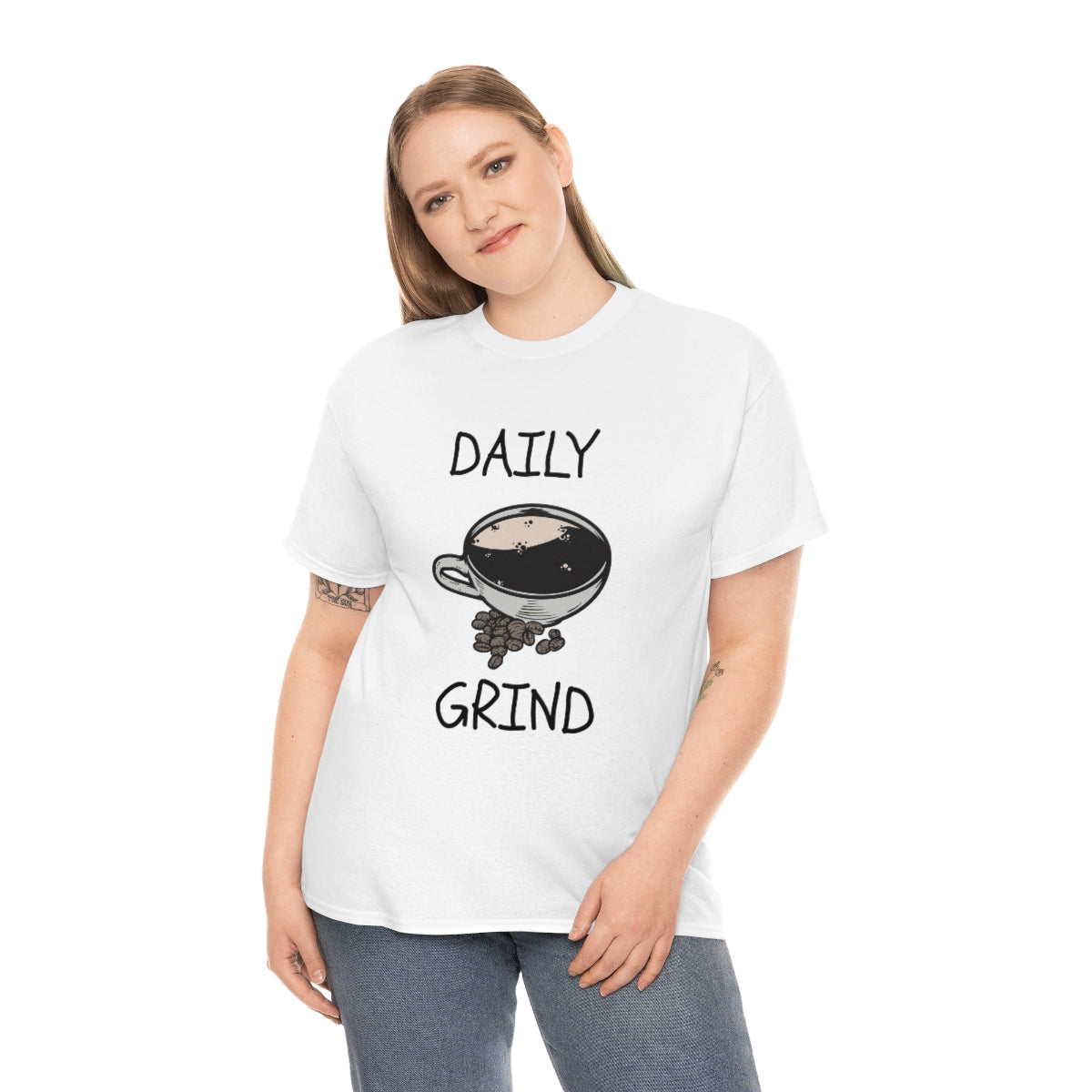 Daily Grind Coffee Unisex Heavy Cotton Tee