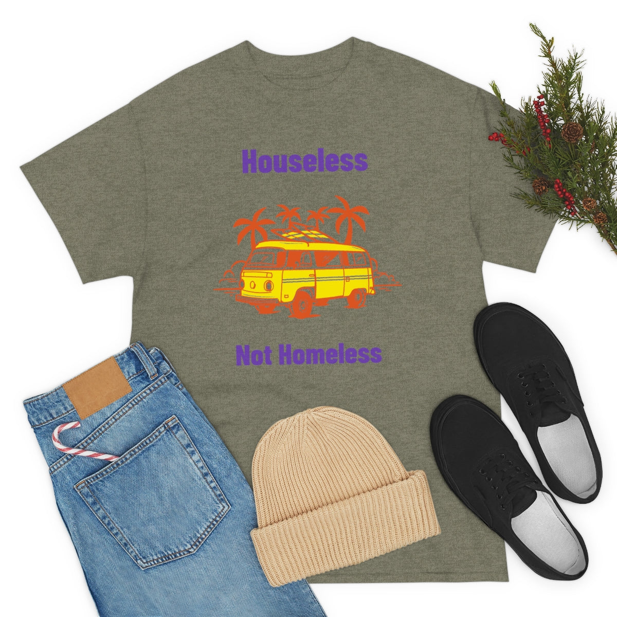 Houseless Not Homeless Unisex Heavy Cotton Tee