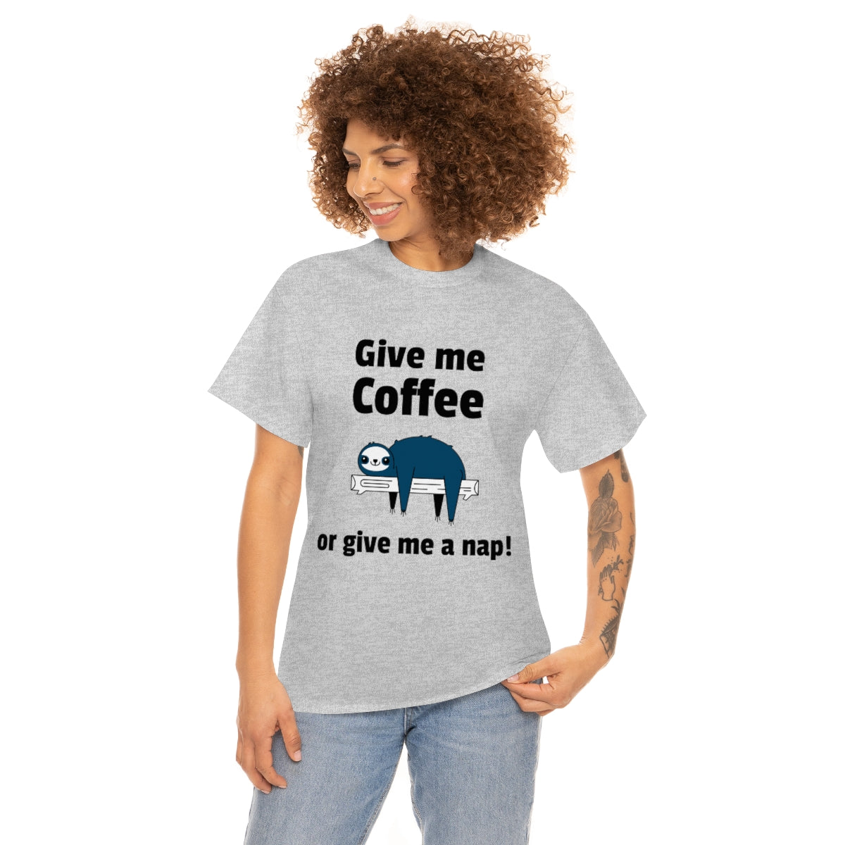 Coffee or a Nap Unisex Heavy Cotton Tee