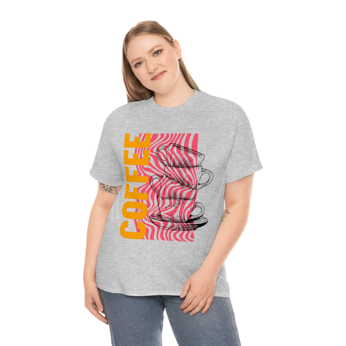 Trippy Coffee Unisex Heavy Cotton Tee