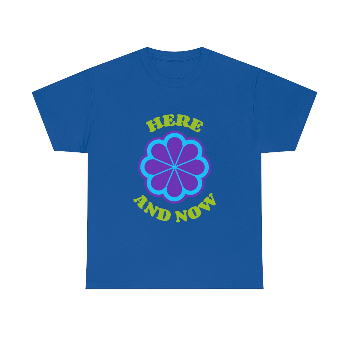 Here And Now Flower Unisex Heavy Cotton Tee