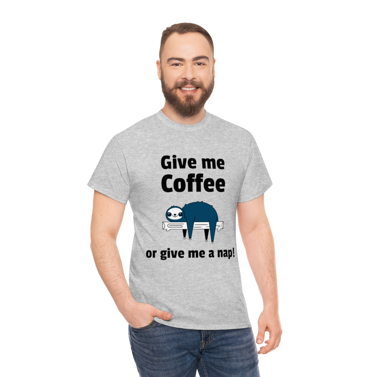 Coffee or a Nap Unisex Heavy Cotton Tee