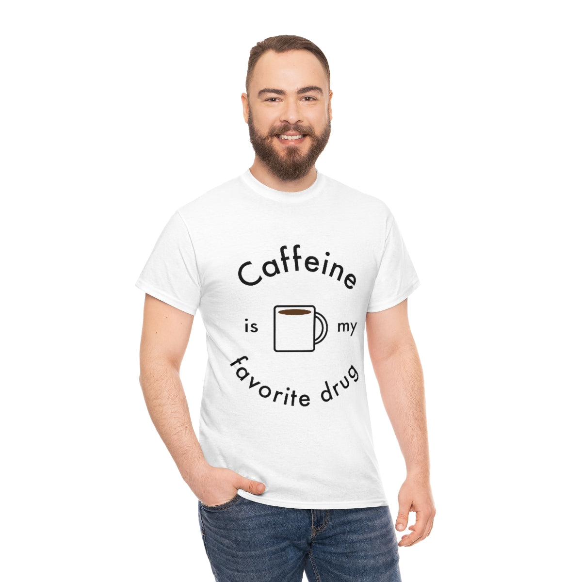 Caffeine is My Favorite Drug Unisex Heavy Cotton Tee