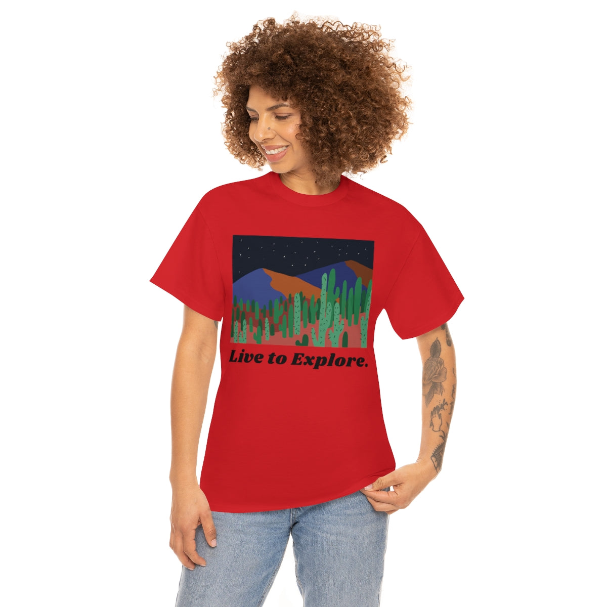 Live to Explore Unisex Heavy Cotton Tee