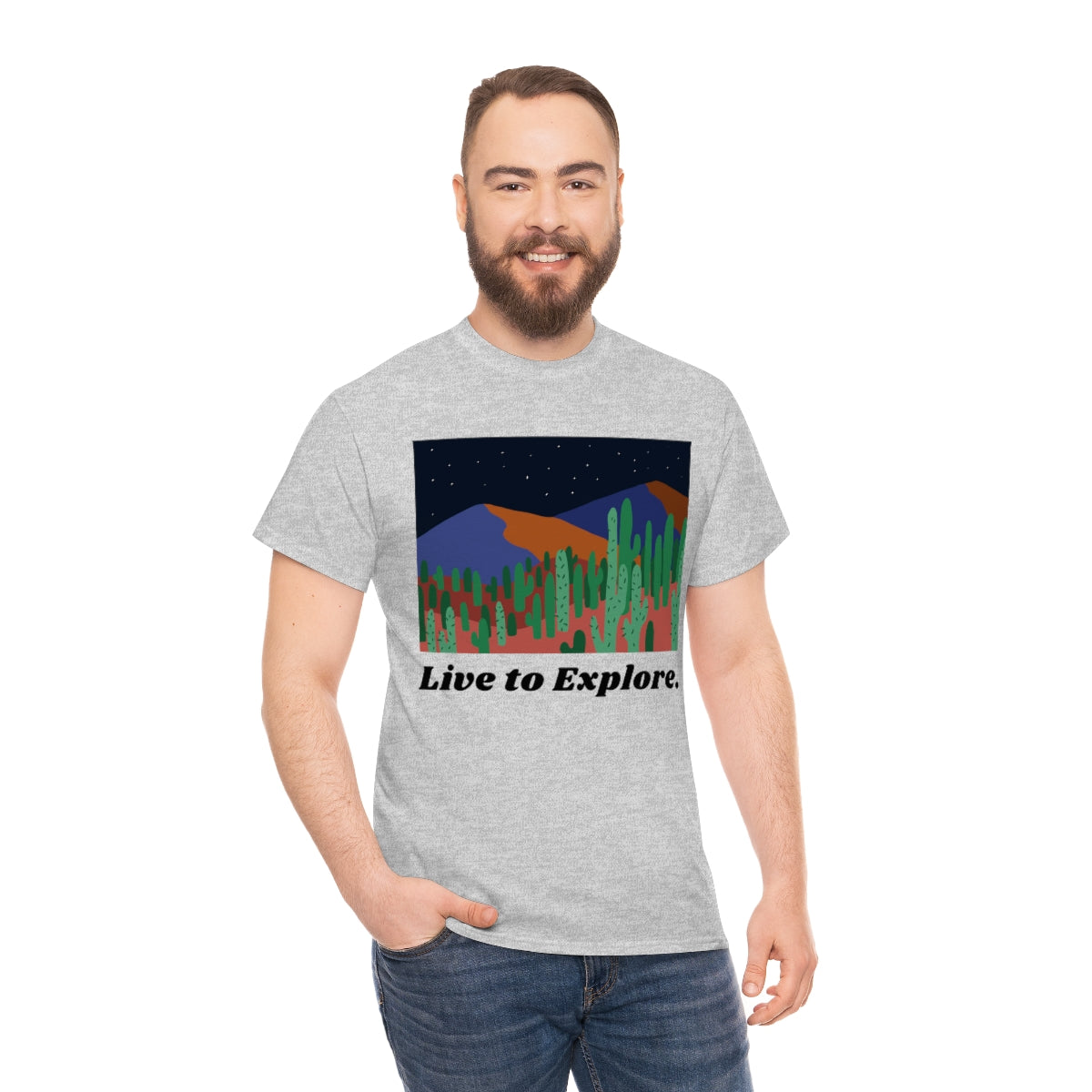 Live to Explore Unisex Heavy Cotton Tee