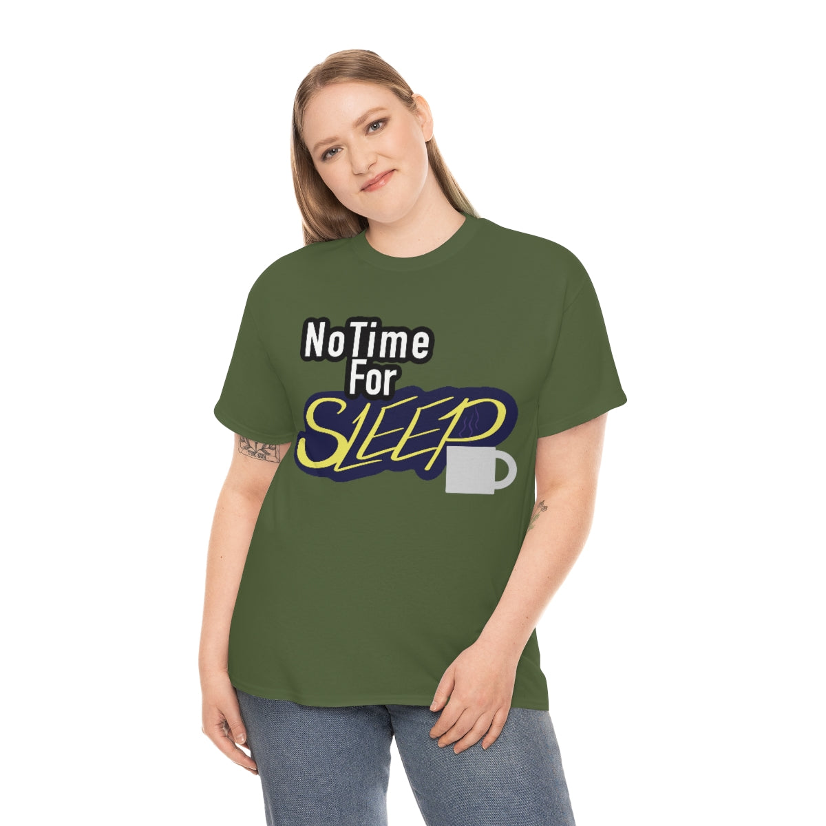 No Time for Sleep Coffee Mug Unisex Heavy Cotton Tee