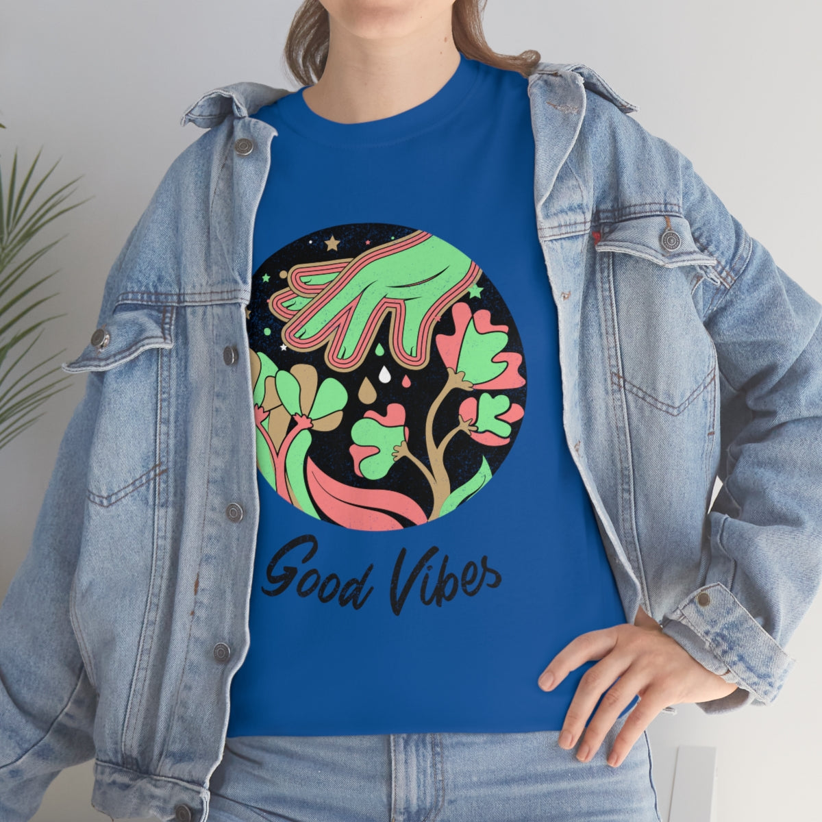 Good Vibes Trippy Unisex Heavy Cotton Tee