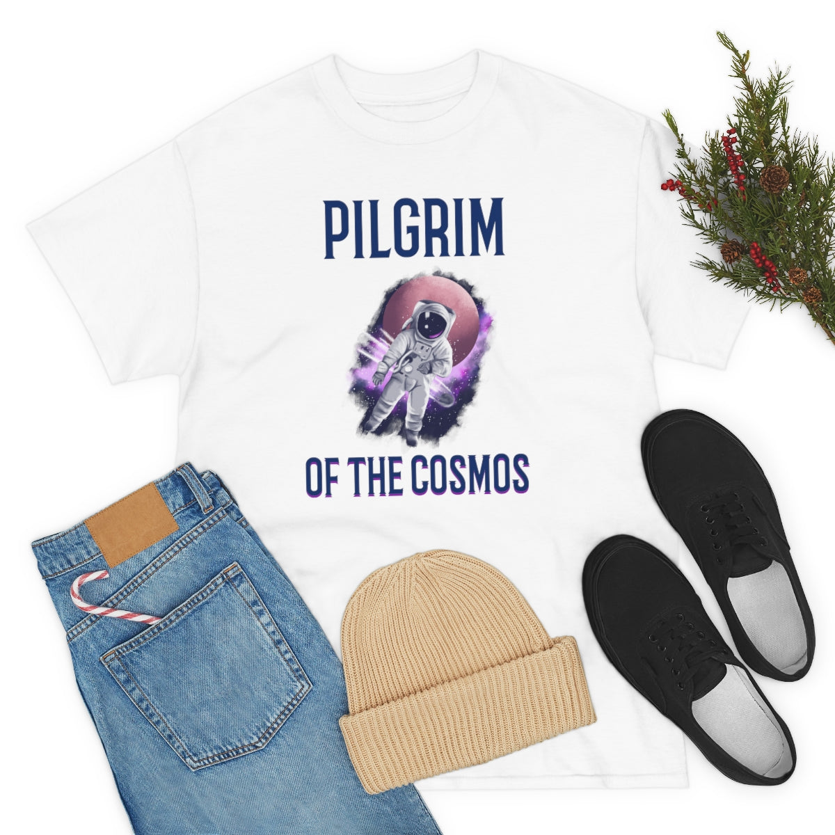 Pilgrim of Cosmos Astronaut Unisex Heavy Cotton Tee