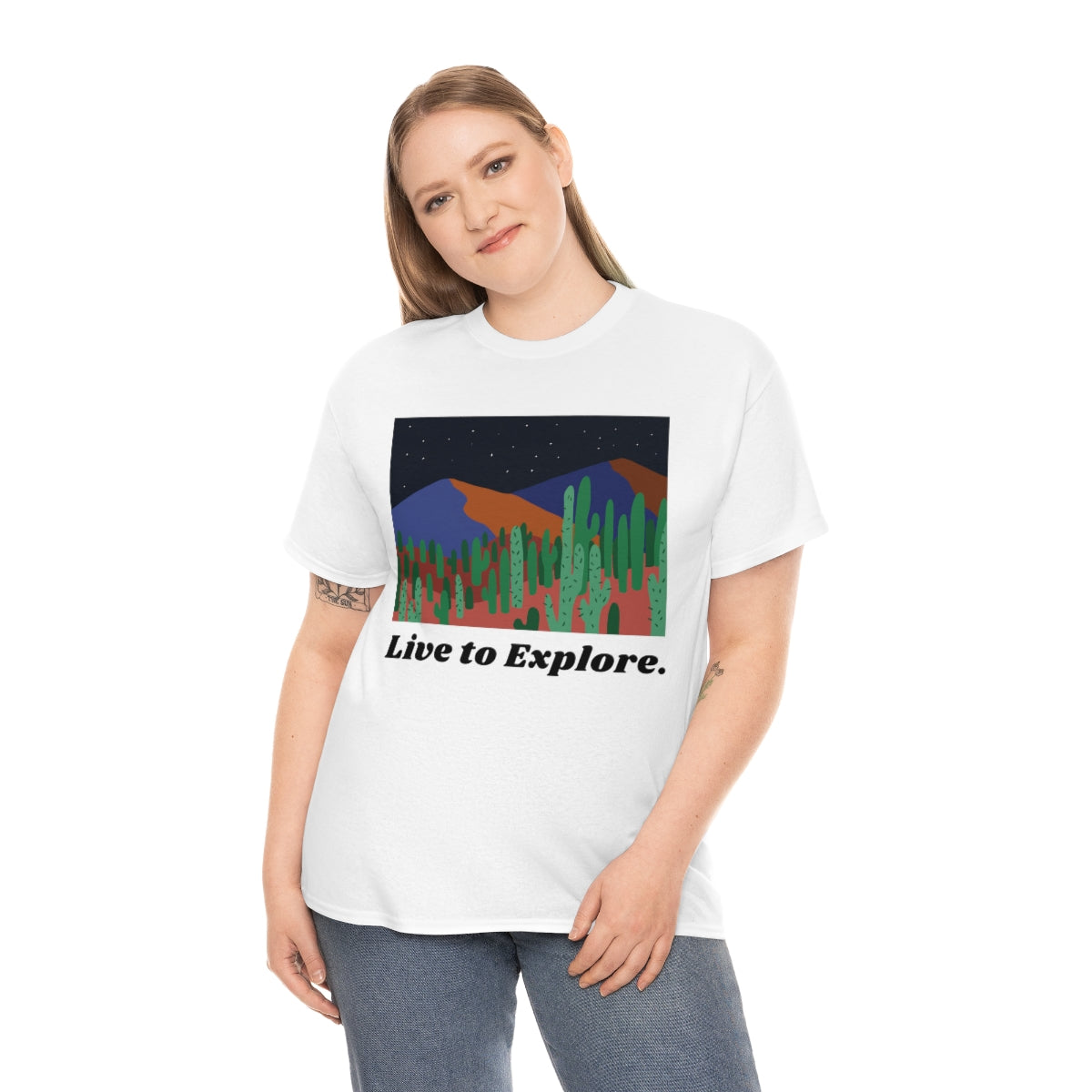Live to Explore Unisex Heavy Cotton Tee