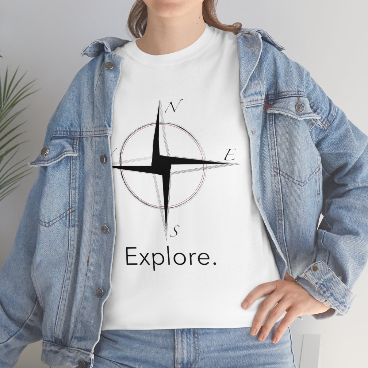 Explore Compass Unisex Heavy Cotton Tee