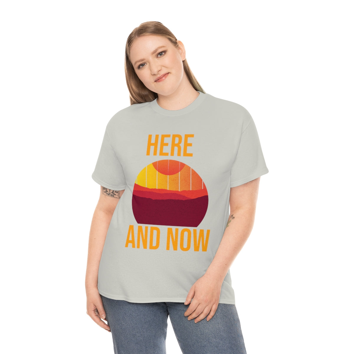 Here And Now Unisex Heavy Cotton Tee
