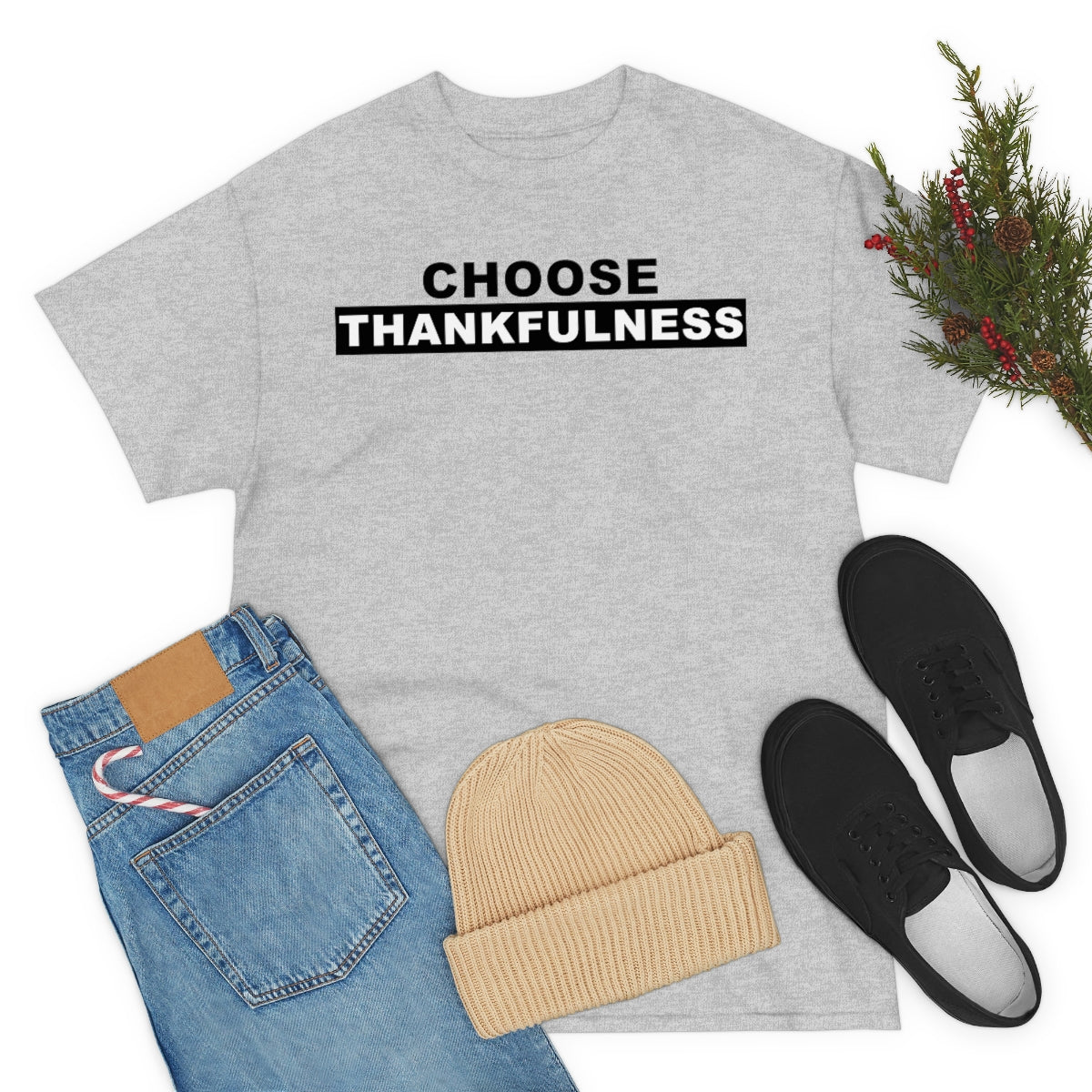 Choose Thankfulness Unisex Heavy Cotton Tee