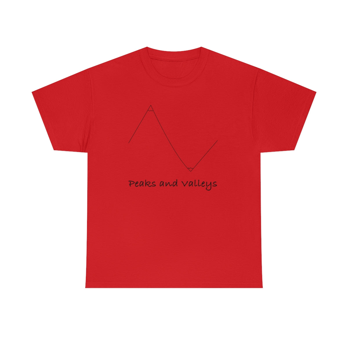 Peaks And Valleys Unisex Heavy Cotton Tee