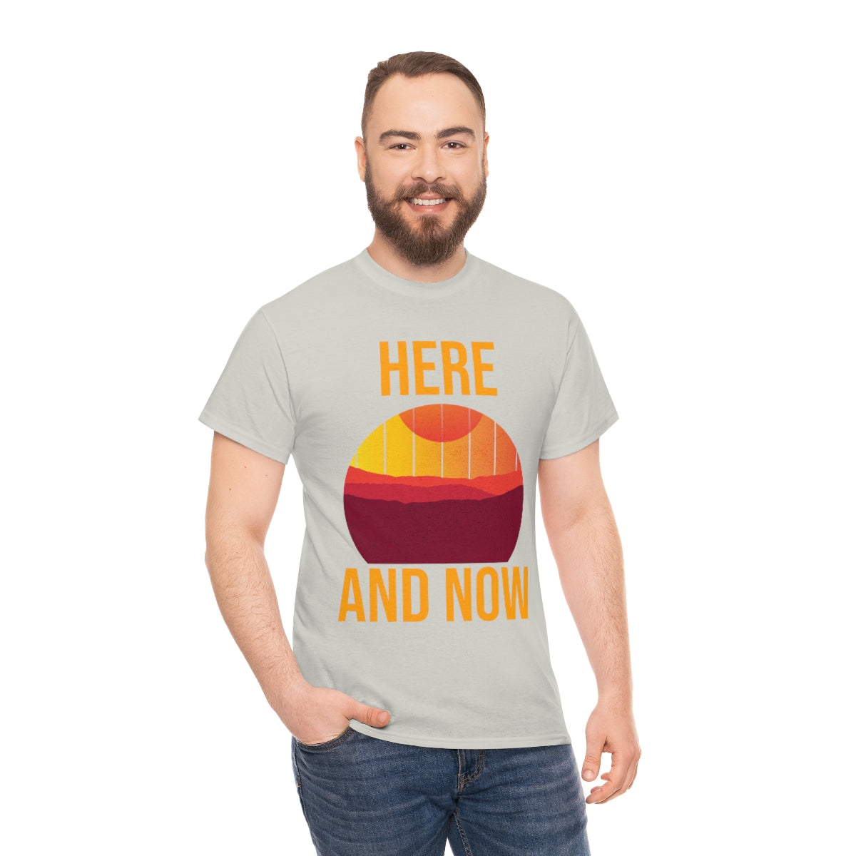 Here And Now Unisex Heavy Cotton Tee