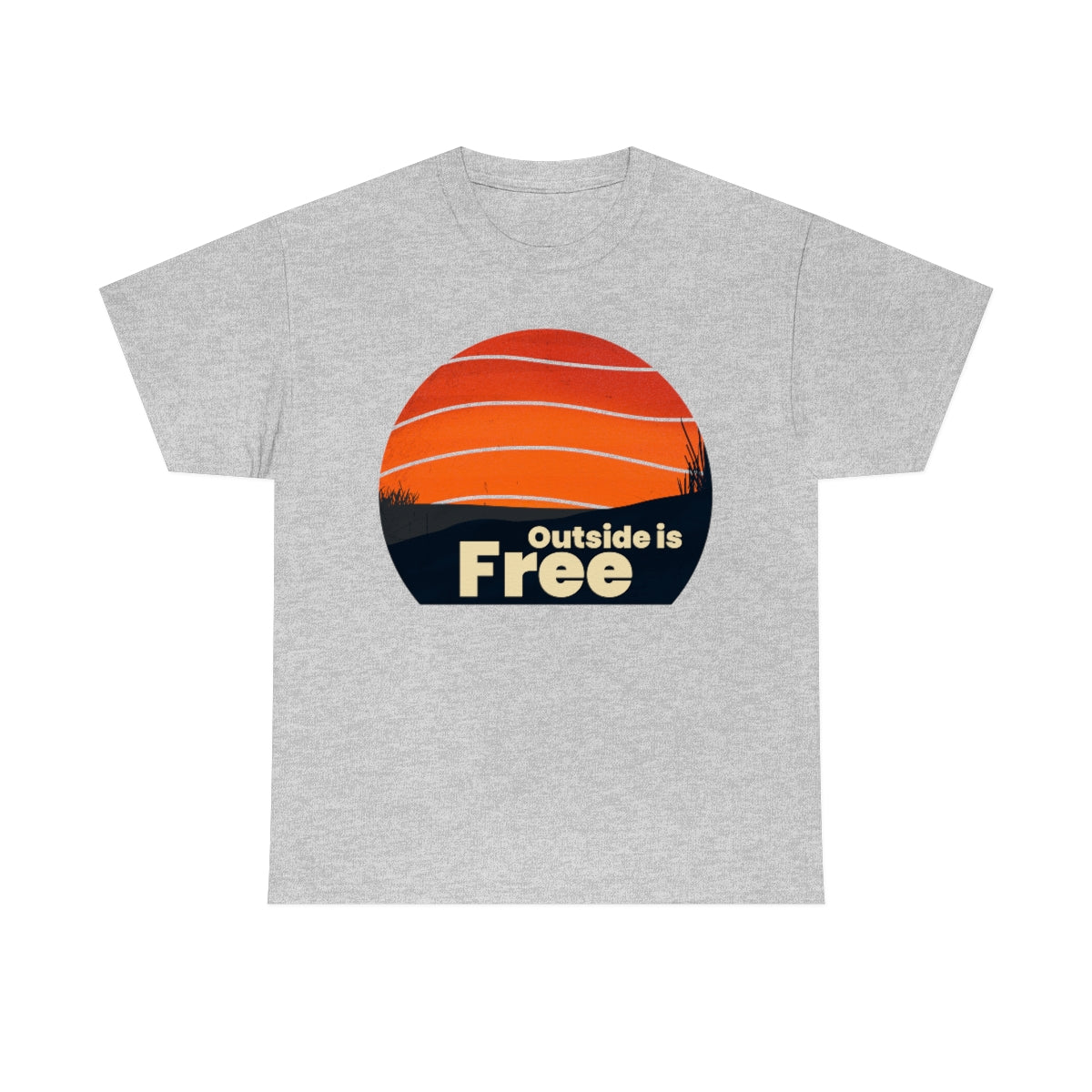 Outside is Free Unisex Heavy Cotton Tee
