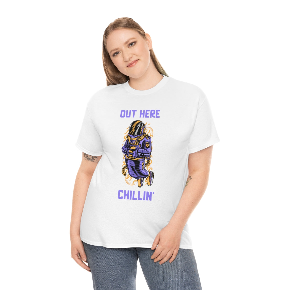 Chill Space Astronaut Unisex Heavy Cotton Tee
