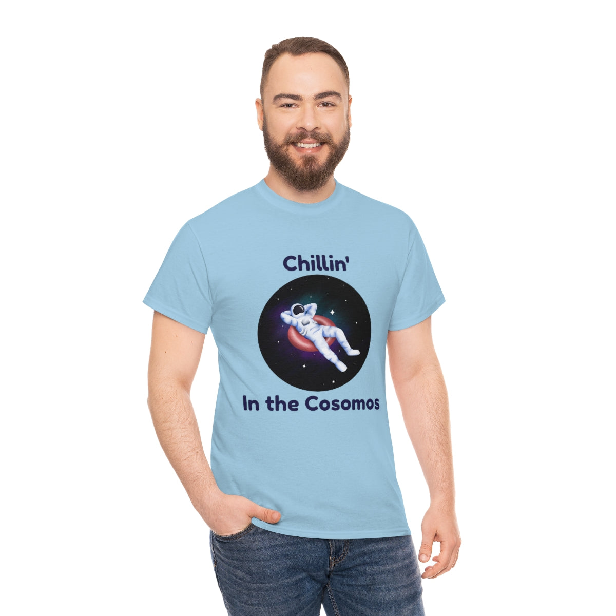 Chill Space Cosmos Astronaut Unisex Heavy Cotton Tee