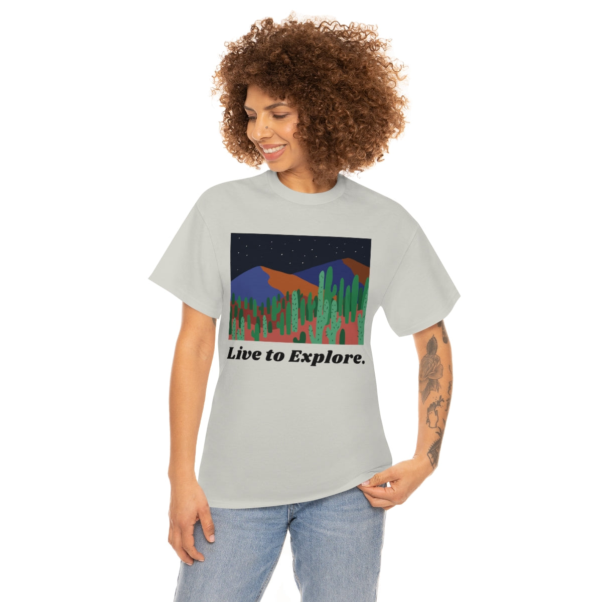 Live to Explore Unisex Heavy Cotton Tee