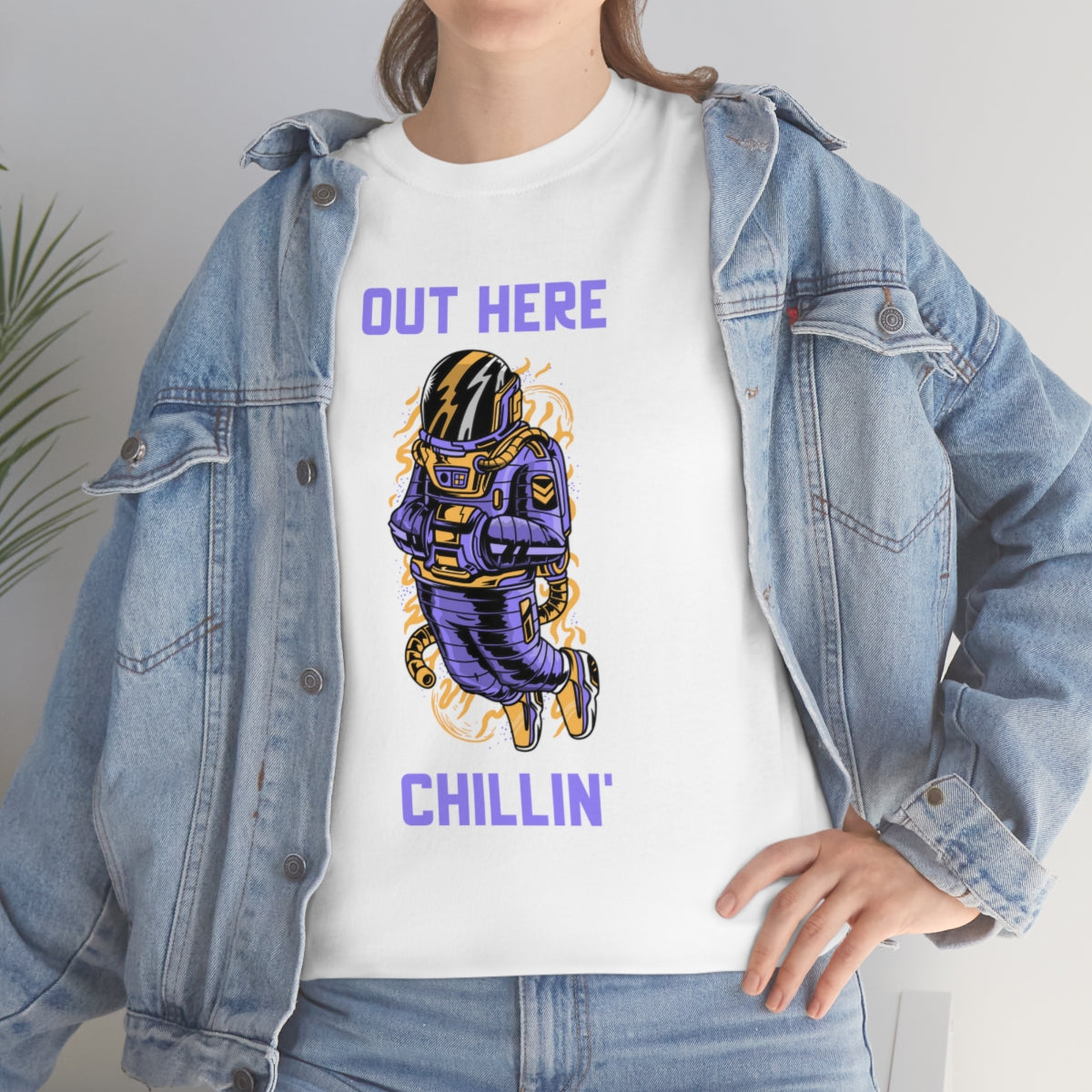Chill Space Astronaut Unisex Heavy Cotton Tee