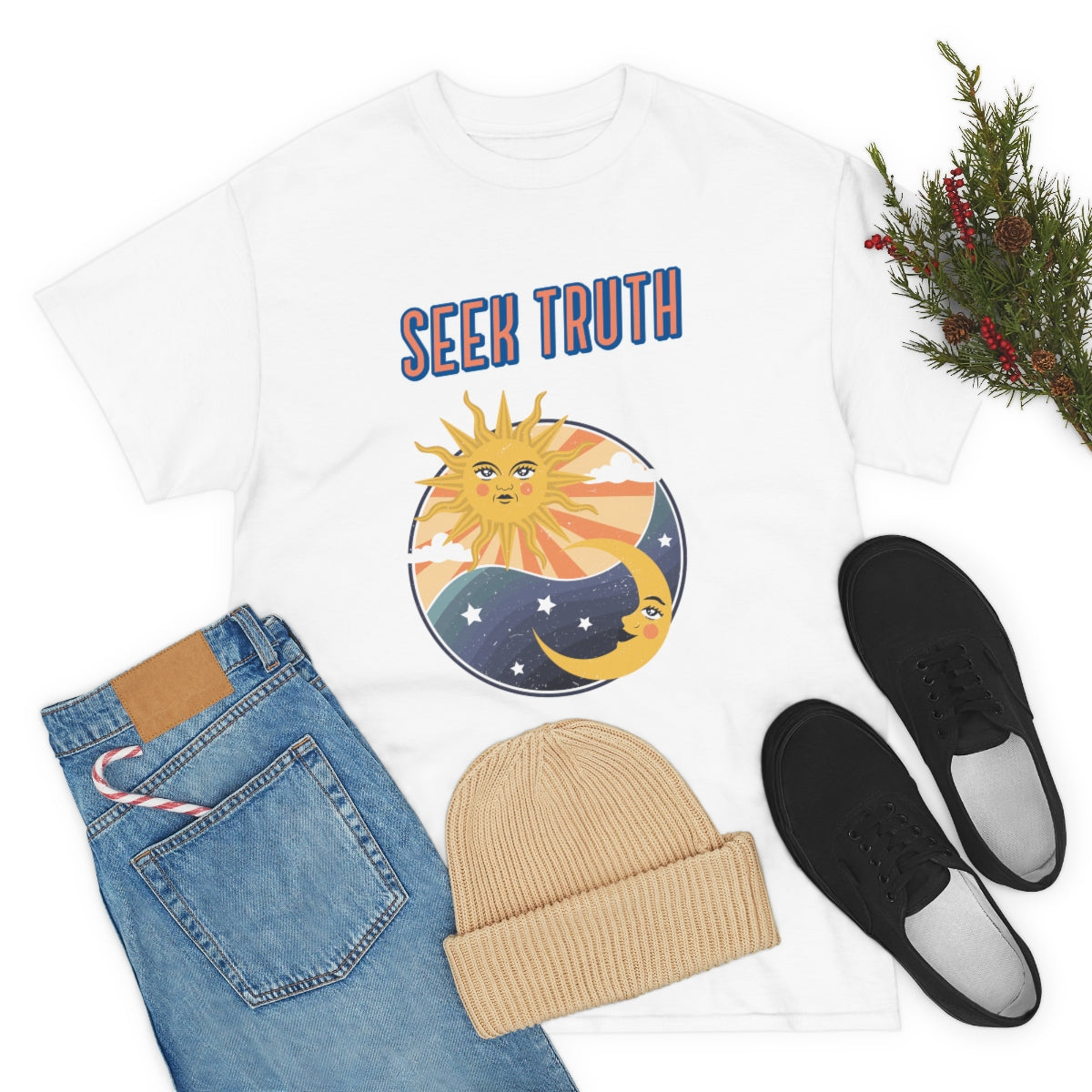 Seek Truth Unisex Heavy Cotton Tee