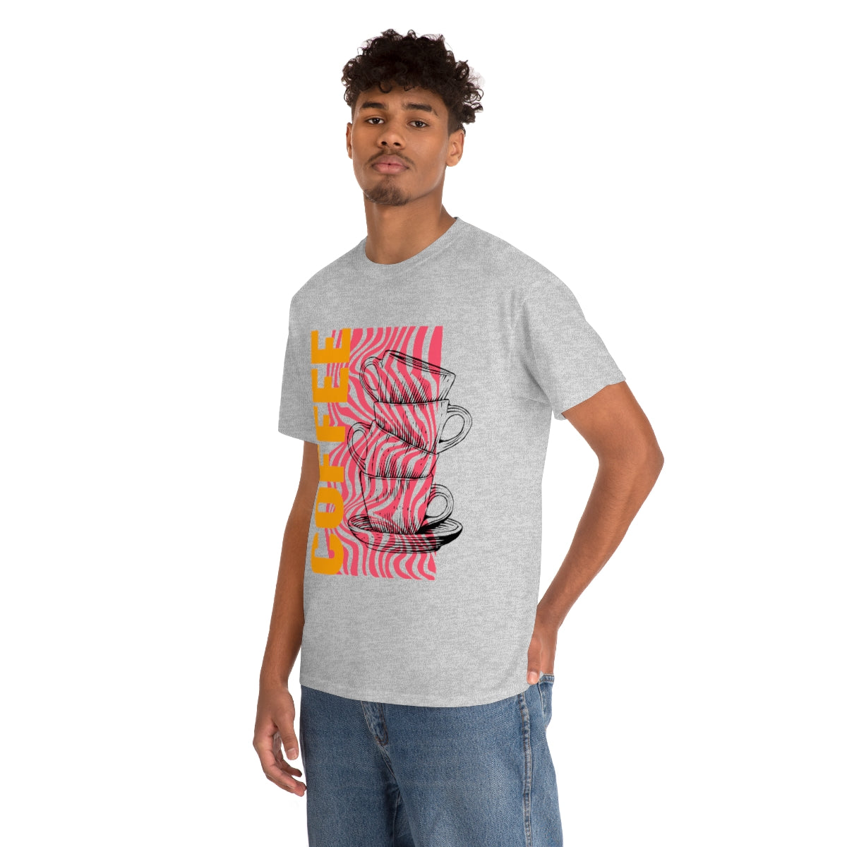 Trippy Coffee Unisex Heavy Cotton Tee