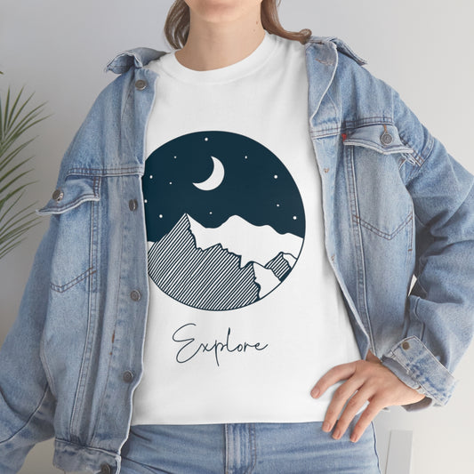 Explore Night Unisex Heavy Cotton Tee