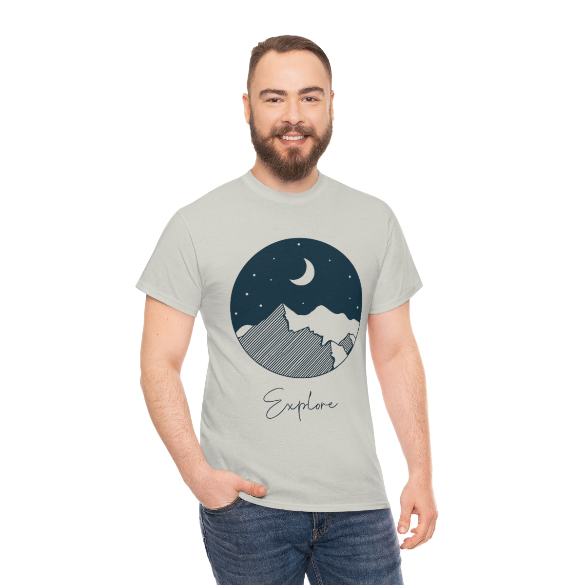 Explore Night Unisex Heavy Cotton Tee