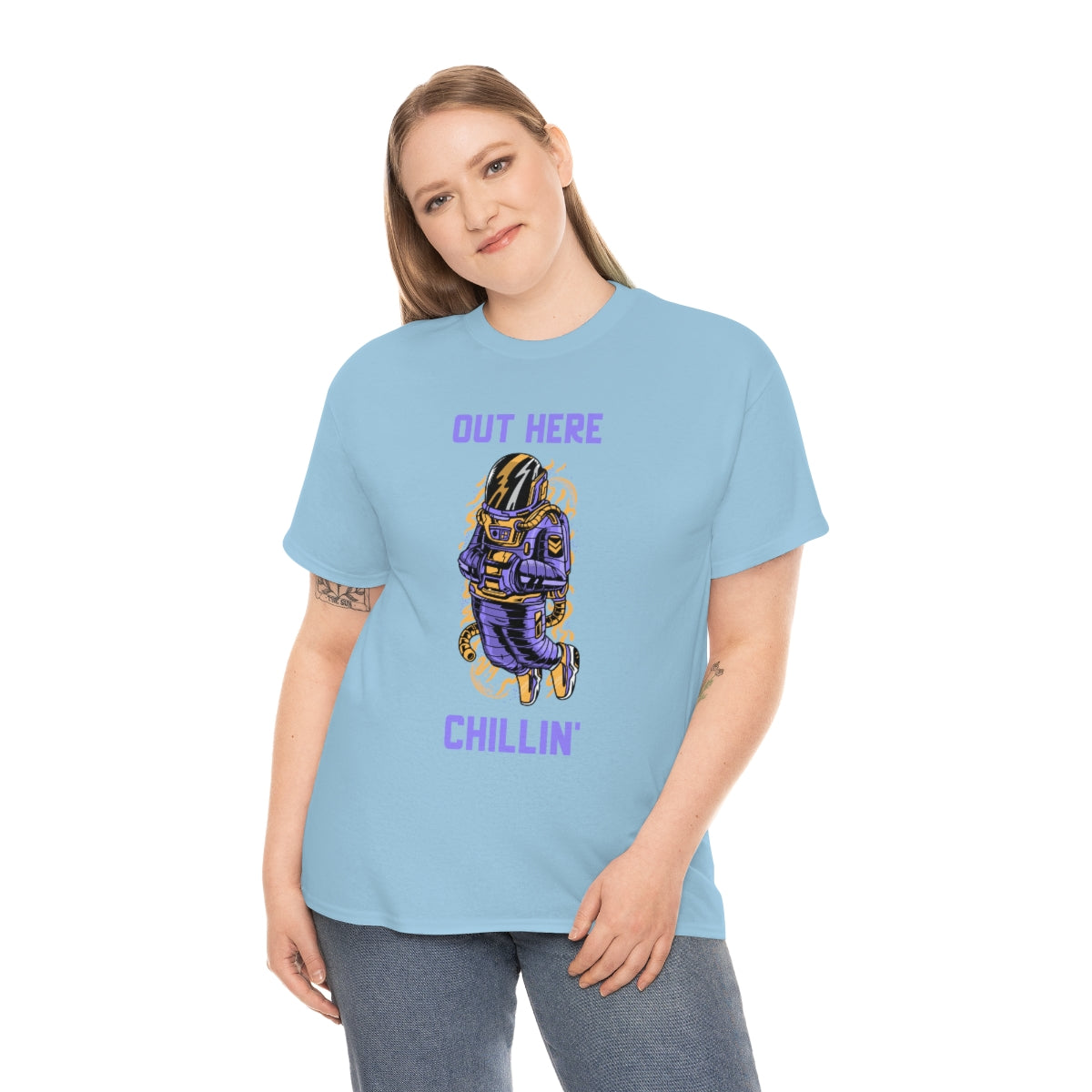 Chill Space Astronaut Unisex Heavy Cotton Tee