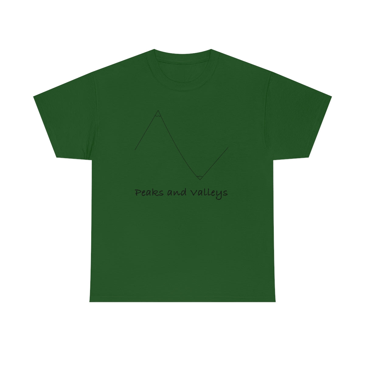 Peaks And Valleys Unisex Heavy Cotton Tee
