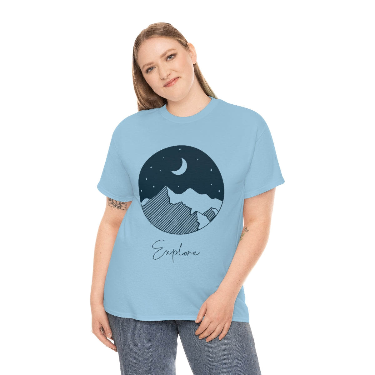 Explore Night Unisex Heavy Cotton Tee