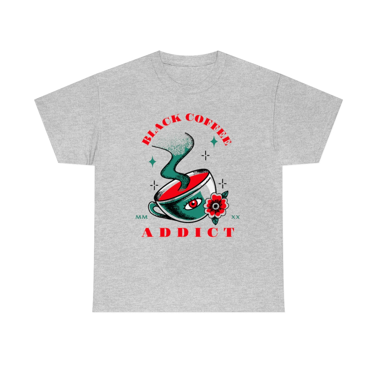 Black Coffee Addict Unisex Heavy Cotton Tee