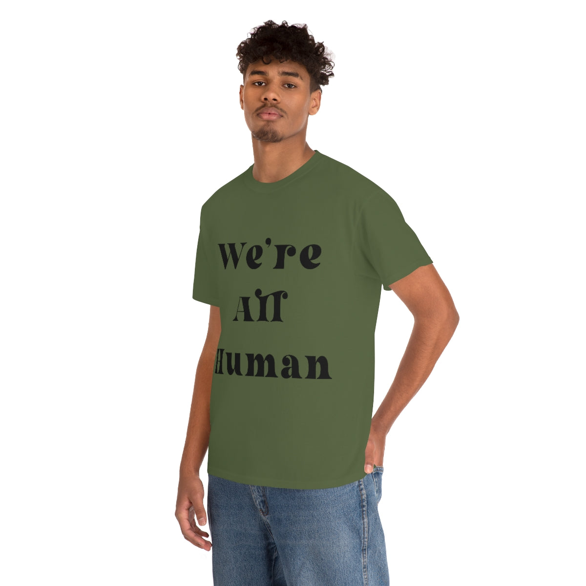 We Are All Human Unisex Heavy Cotton Tee