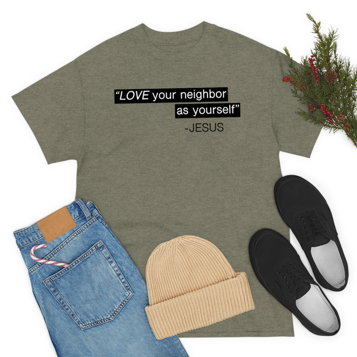 Love Your Neighbor Unisex Heavy Cotton Tee