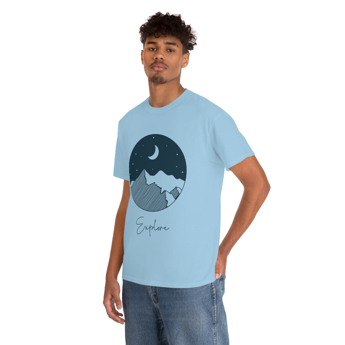 Explore Night Unisex Heavy Cotton Tee